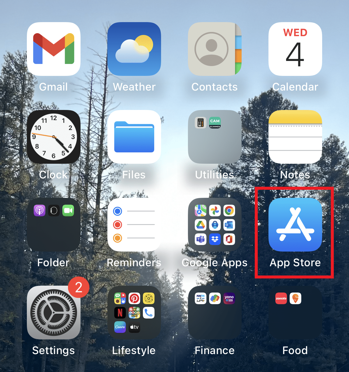 Ouvrir l'App Store