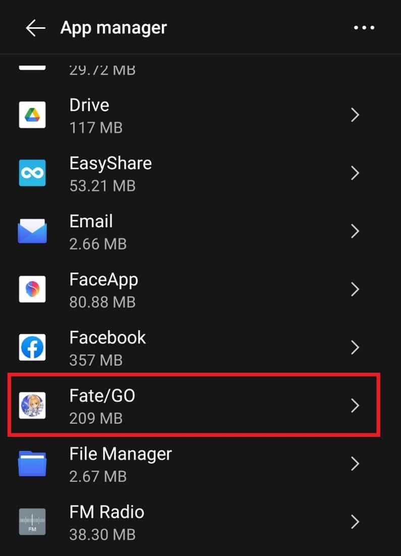 Open Fate GO. Fix Fate Grand Order Error 43 on Android