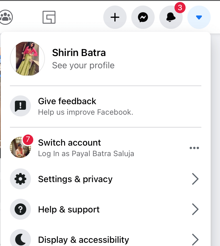 open settings and privacy Facebook. Fix Facebook Attachment Unavailable Error