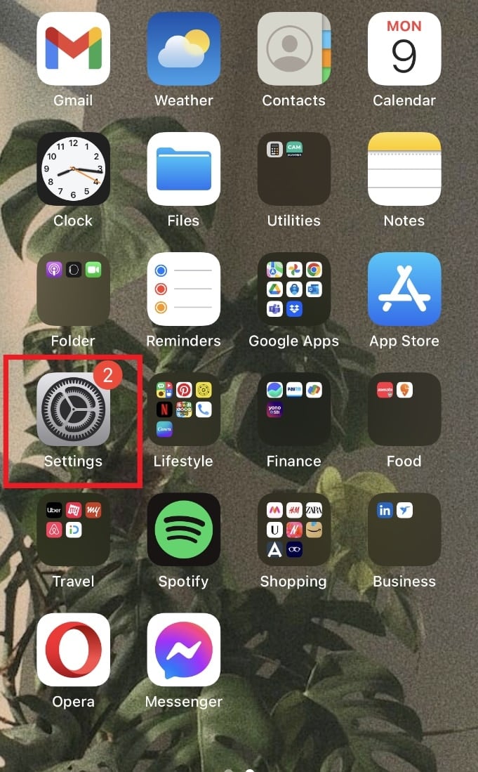 Open Settings on your iPhone | How Do You Delete a Group on FaceTime