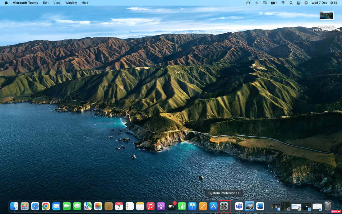 Atidarykite sistemos nuostatas | Kaip pataisyti „iMessages“ nesinchronizavimą „Mac“.