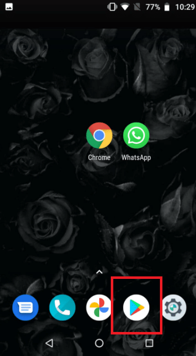 Abra la aplicación Google Play Store. Reparar la videollamada de WhatsApp que no funciona en iPhone y Android