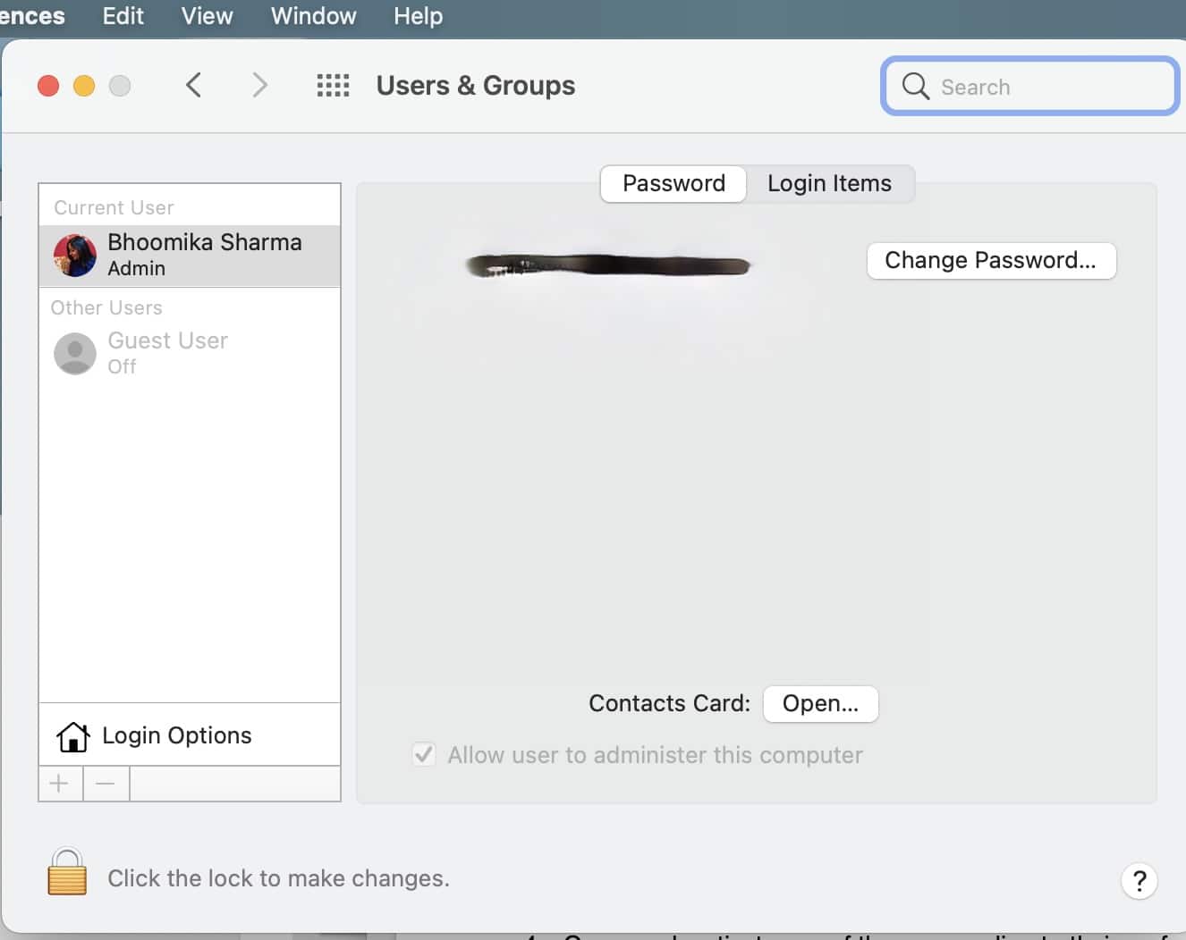 abrir usuarios y grupos. Compatibilidad con macOS Big Sur