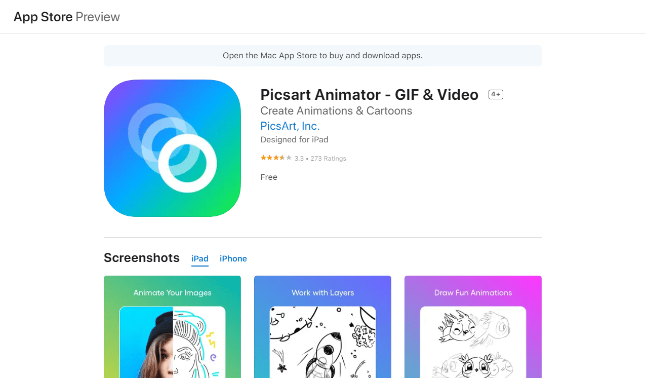 Picsart Animator GIF and Video. Top 50 Best Free iPhone Apps
