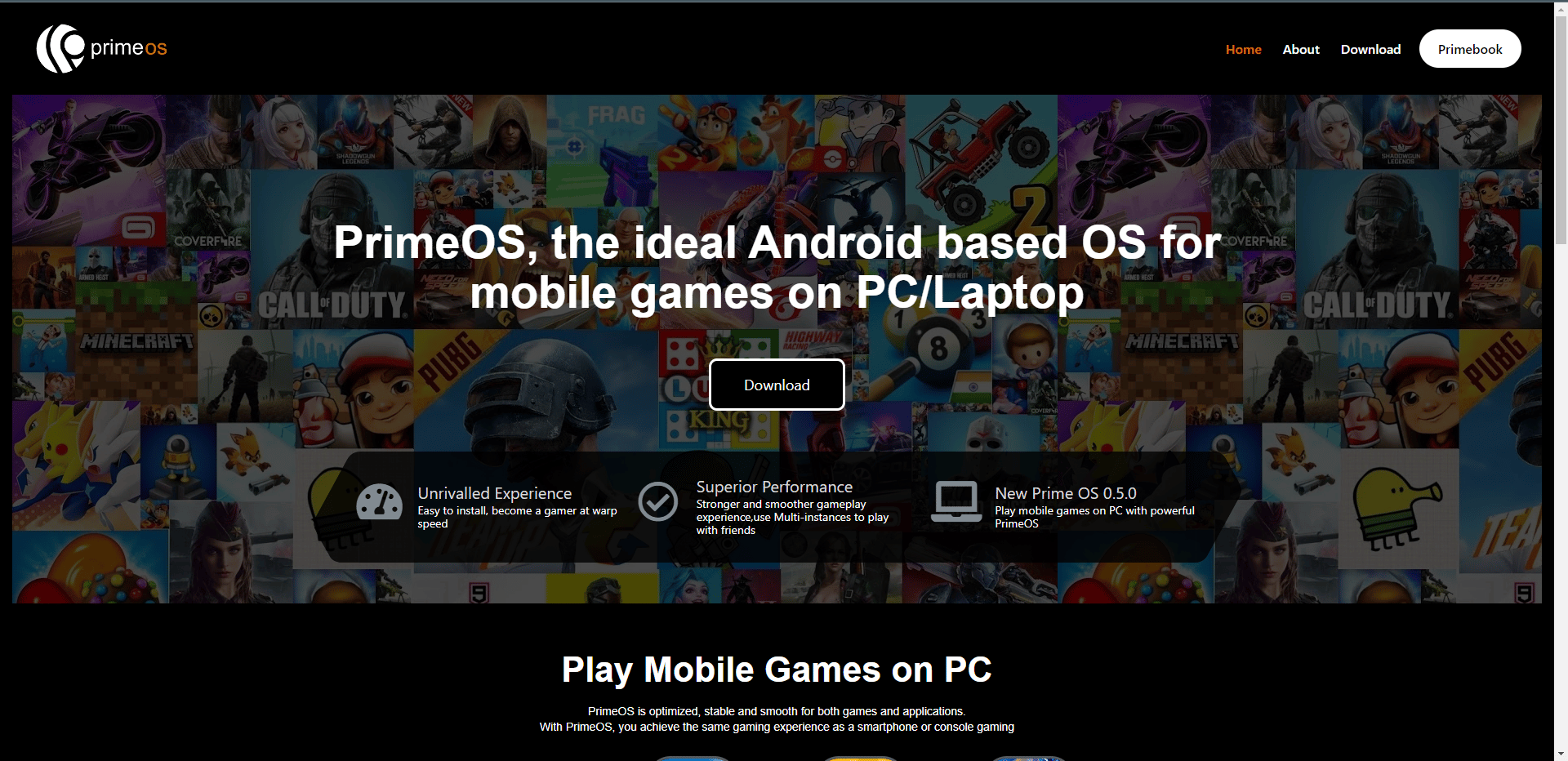 Prime OS official website
