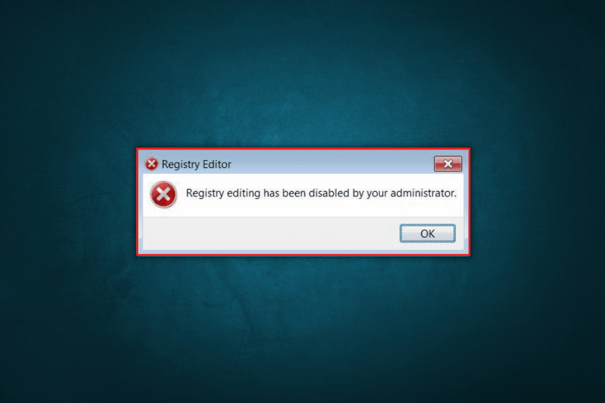 Fix Registry Editing Has Been Disabled by Your Administrator Error