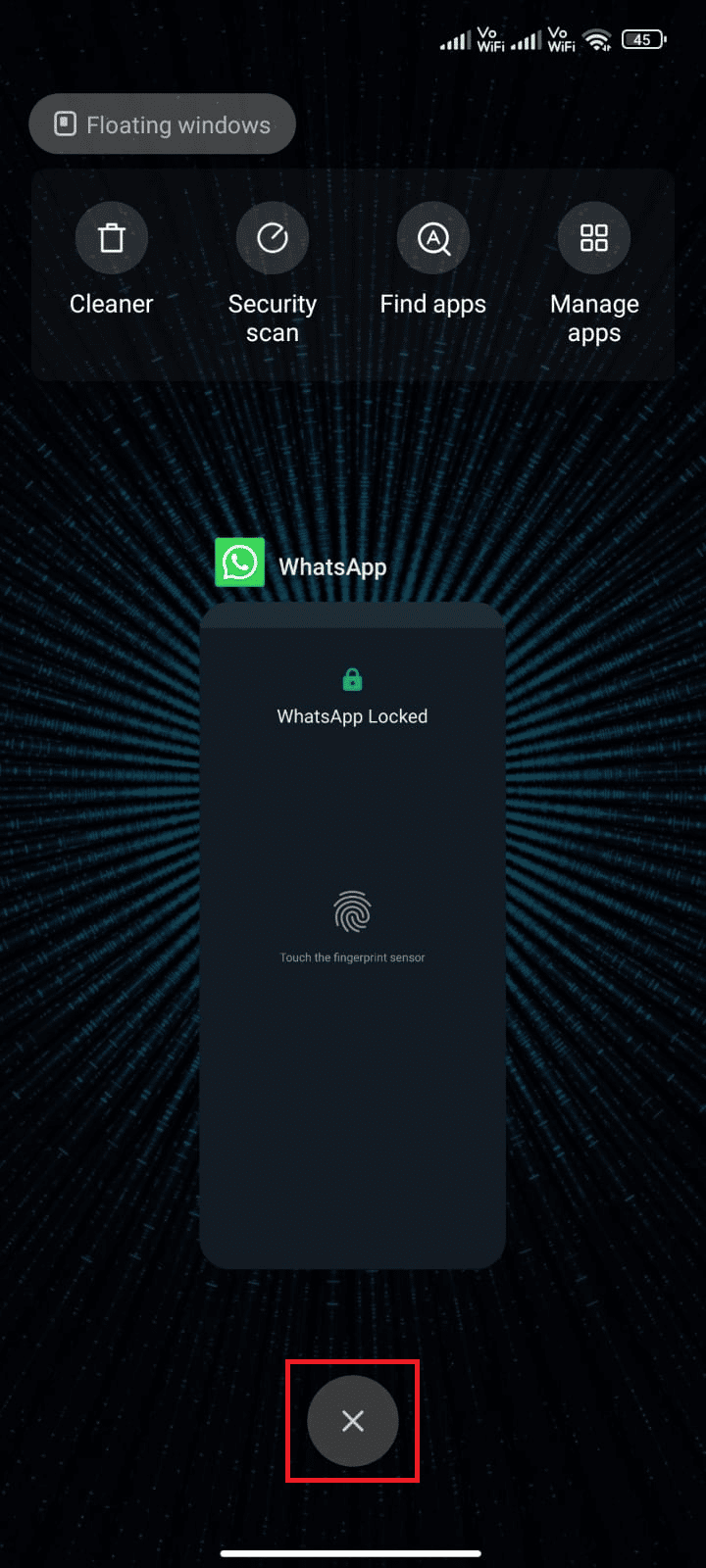 Reiniciar WhatsApp