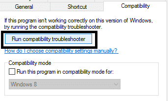 run compatibility troubleshooter | Fix Application Error 0xc000007b