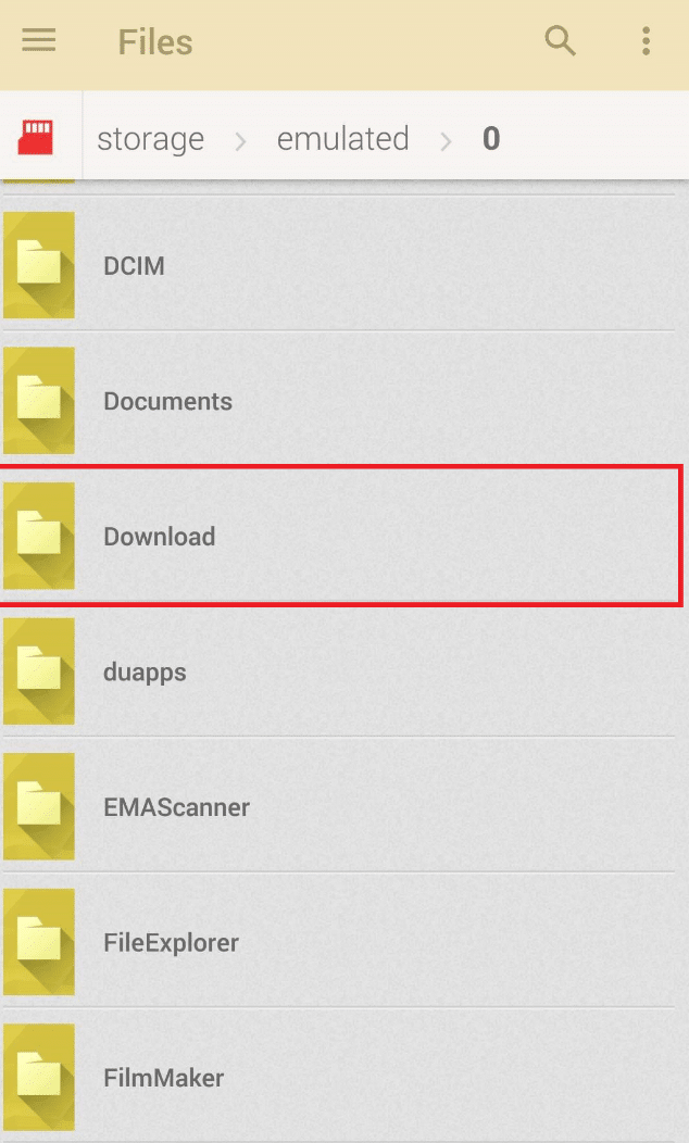 Scroll down to find the Download folder and tap on it to open. How to Open MOBI Files on Android