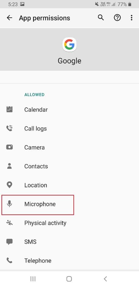 Search Microphone and open it. How to Turn Off OK Google