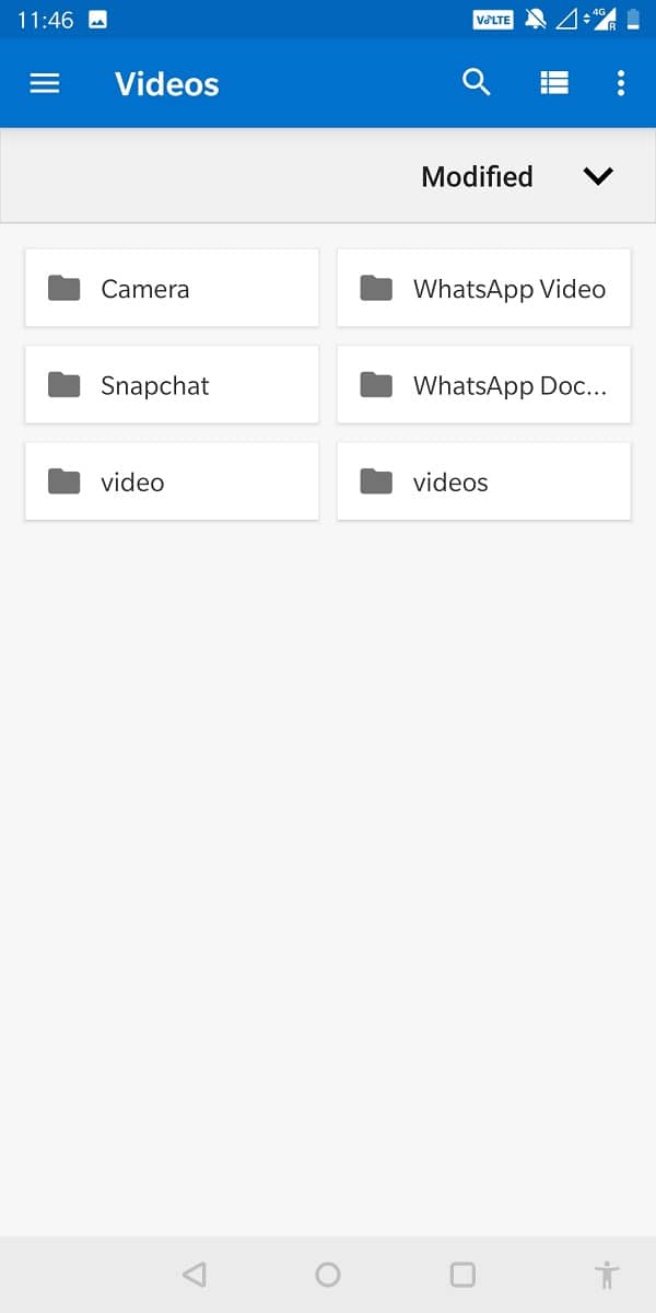 select a video that is already present on your device