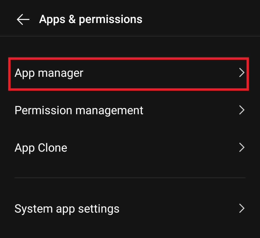 Selecteer App-beheer