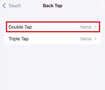 Select Double Tap