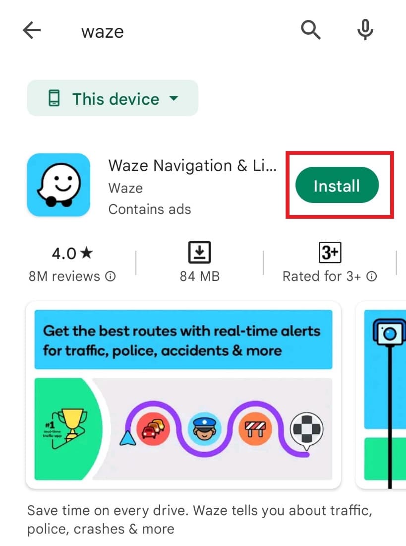  Select Install | How to Fix Waze Sound Not Working
