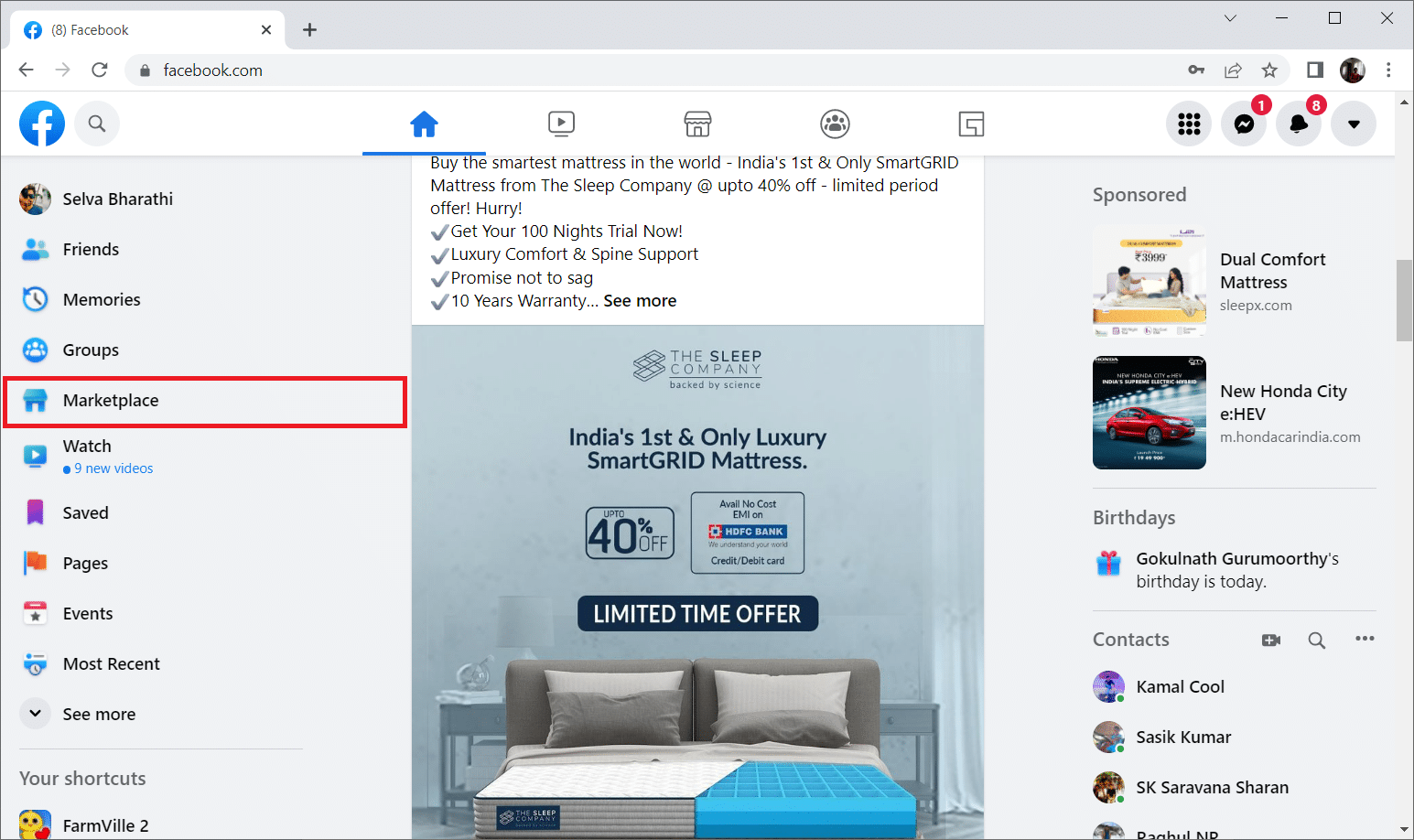 Select Marketplace. Fix Facebook Marketplace Not Working