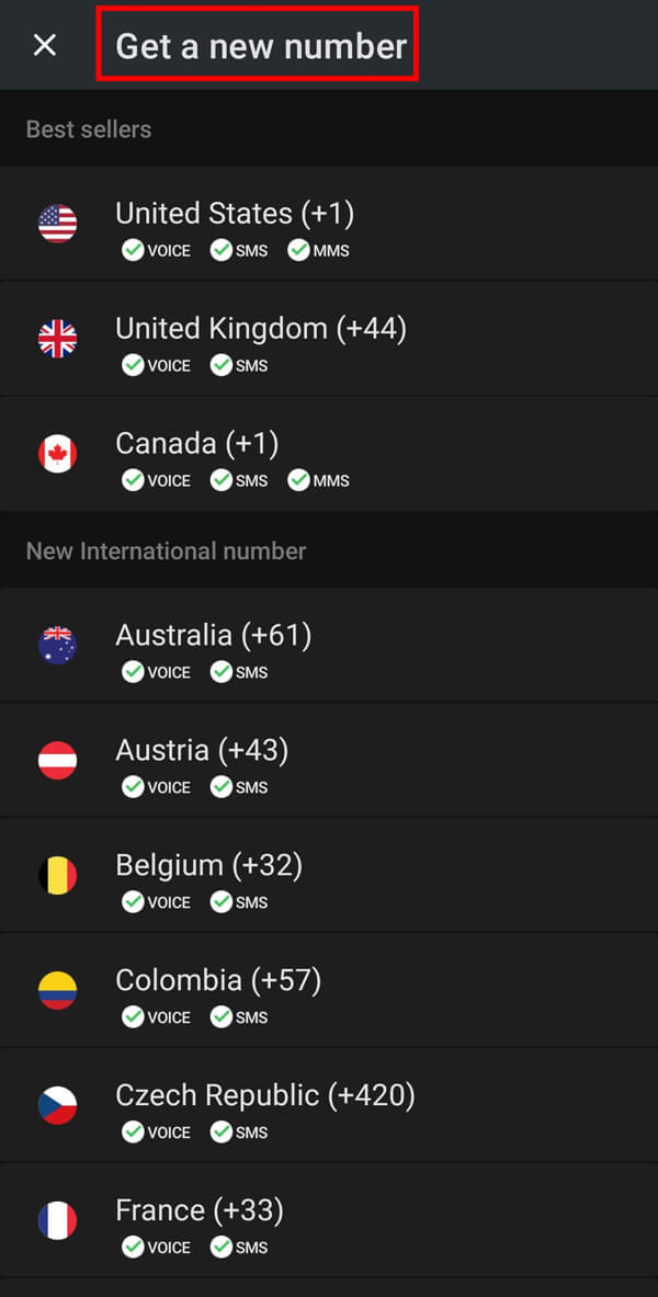select the “Name of your country” from the given list. | How to use WhatsApp without a Phone Number