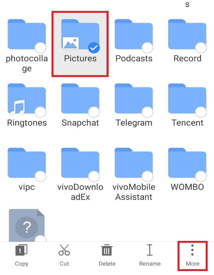 Select the file and tap on More. How to Use .estrongs on Android