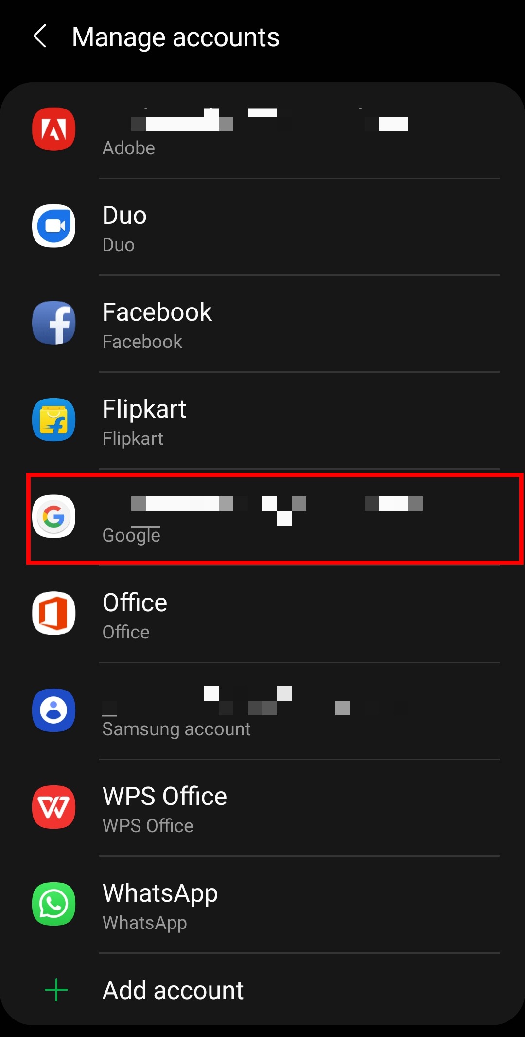 select your Google account from the given options. | How to Fix Server Error in Google Play Store