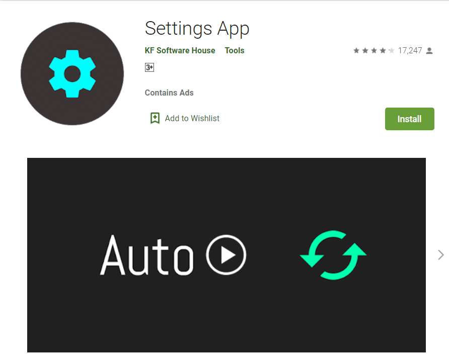 Mga setting ng app