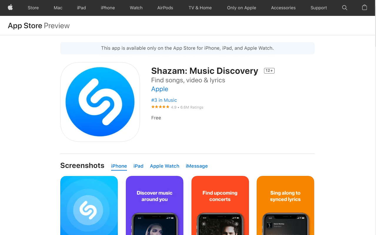 Shazam Music Discovery
