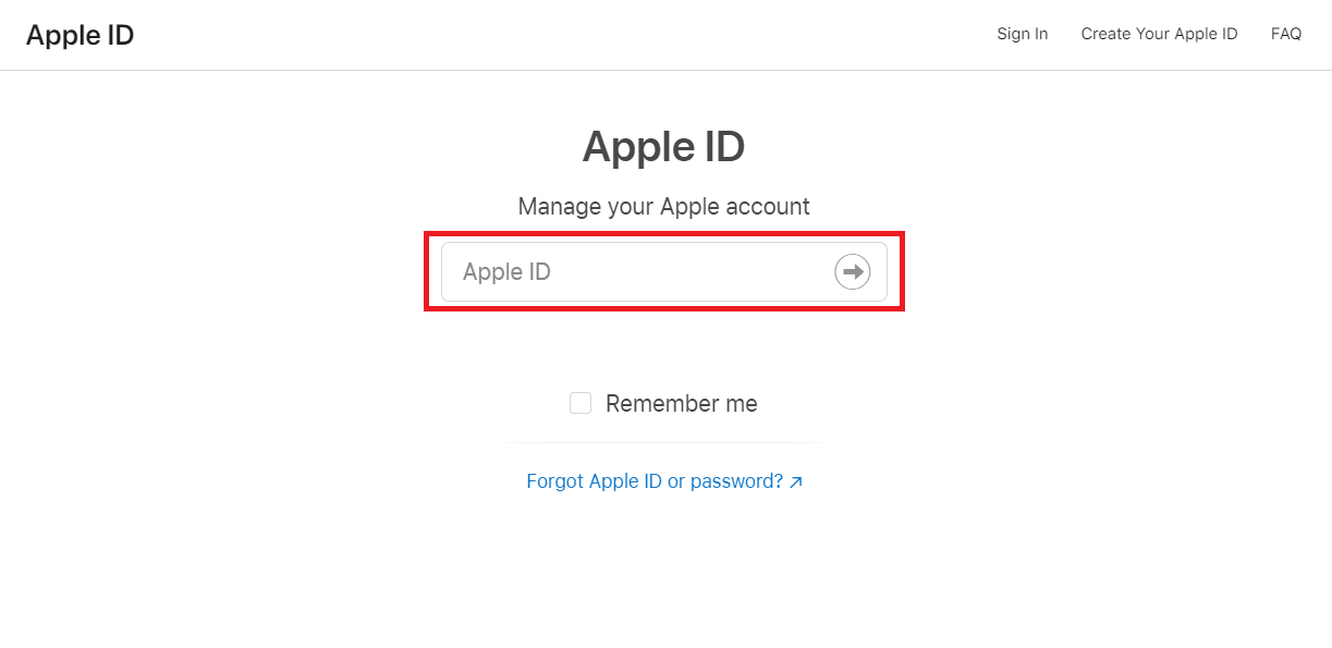 Melden Sie sich mit Ihrer Apple ID an