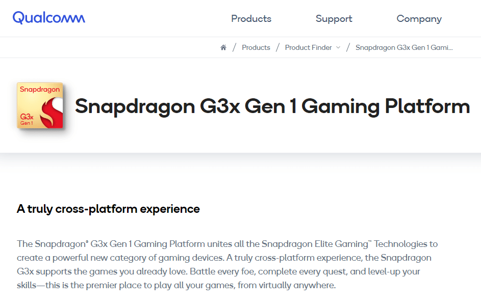 Snapdragon G3x Kab