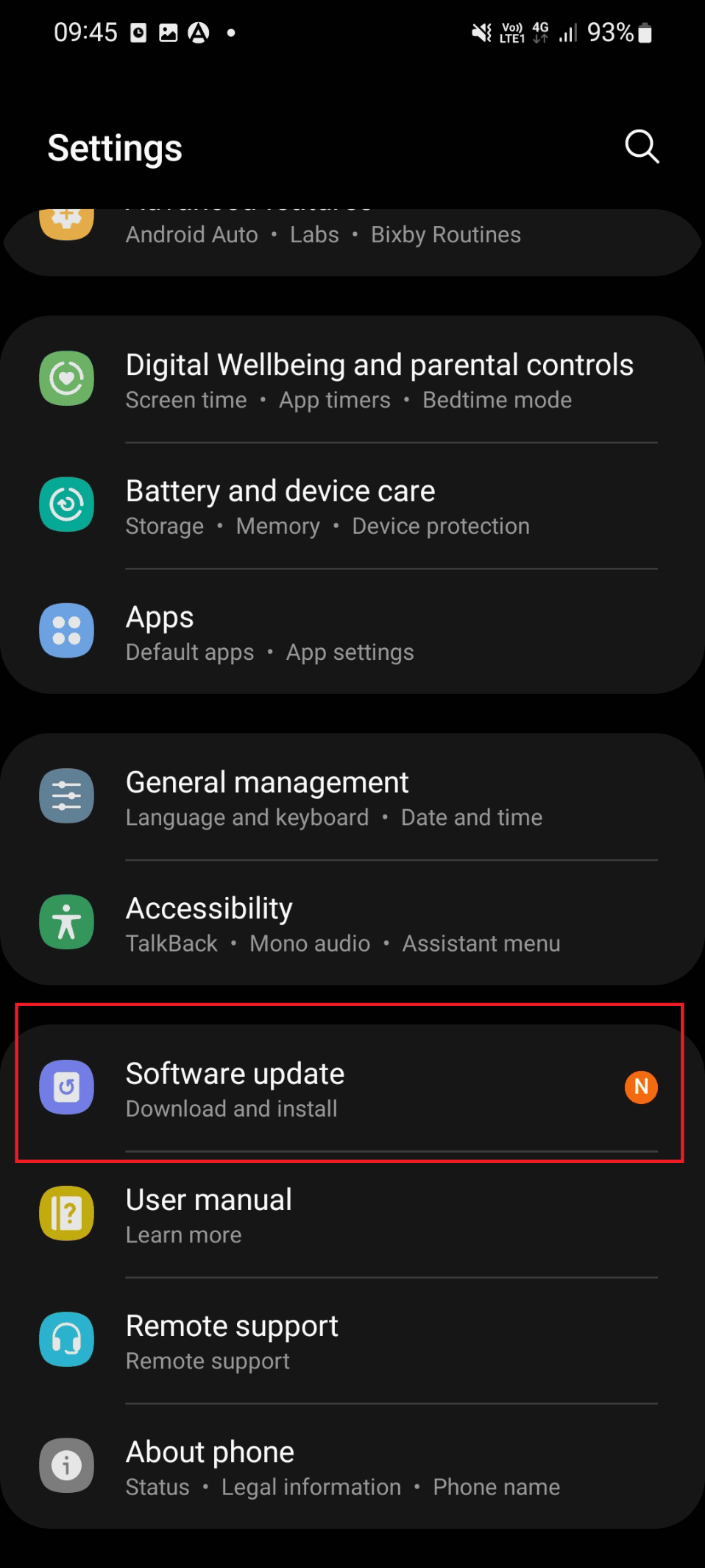 software update icon. Fix Purple Screen of Death on Samsung Phone
