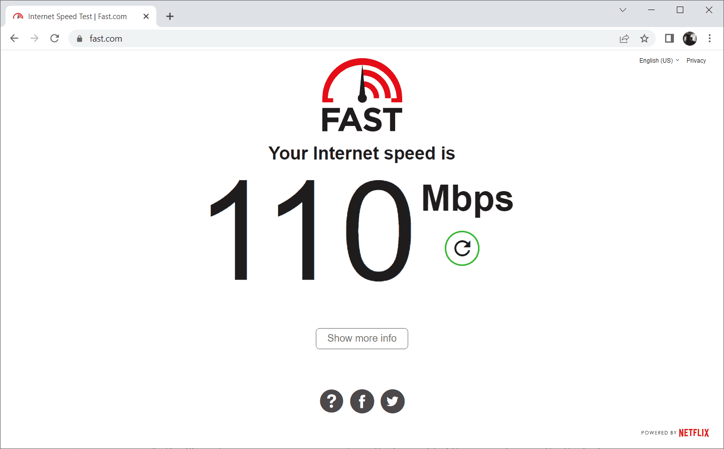 Speed Test to check internet speed
