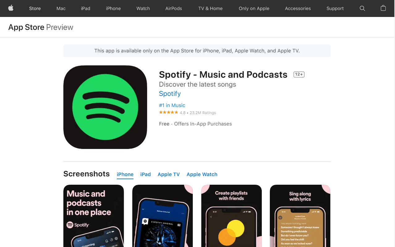 Spotify. Top 50 Best Free iPhone Apps