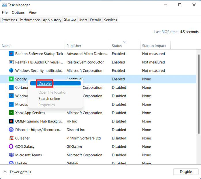 Disable Spotify from Startup. Fix Spotify Not Opening on Windows 10
