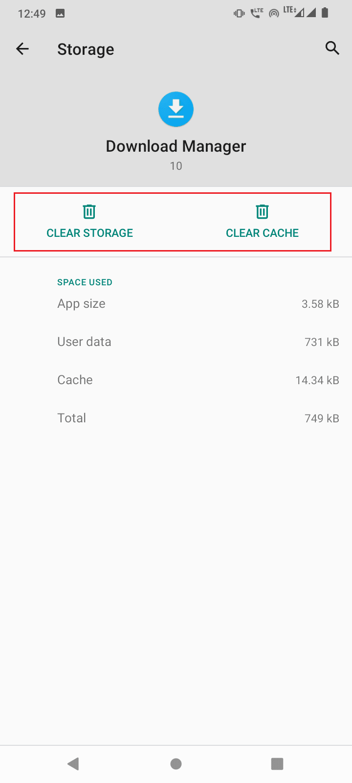 tap clear storage and clear cache. Fix Error Retrieving Information from Server RPC