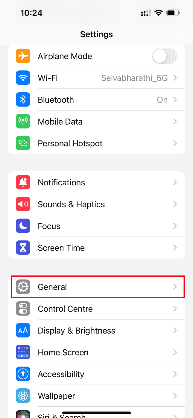 Tap General. Fix An Error Occurred While Loading a Higher Quality Version of this Photo on iPhone