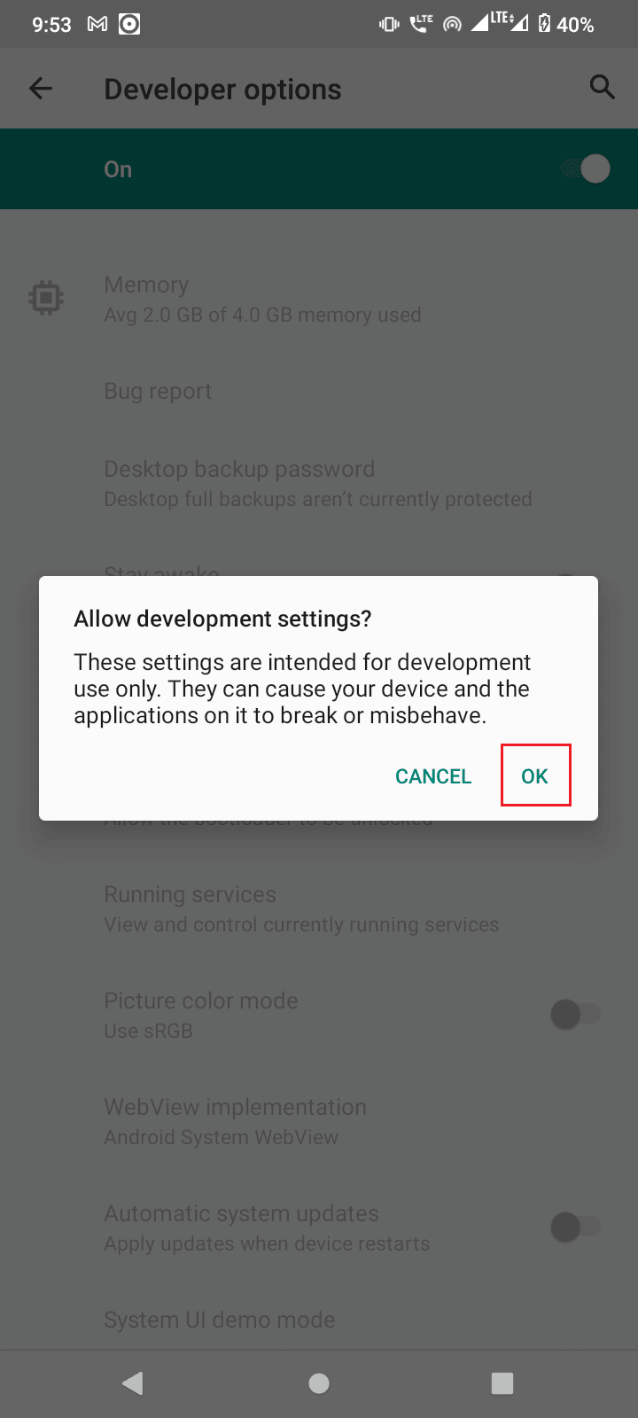 tap ok to turn on developer mode. How to Bypass ADB Device Unauthorized Message