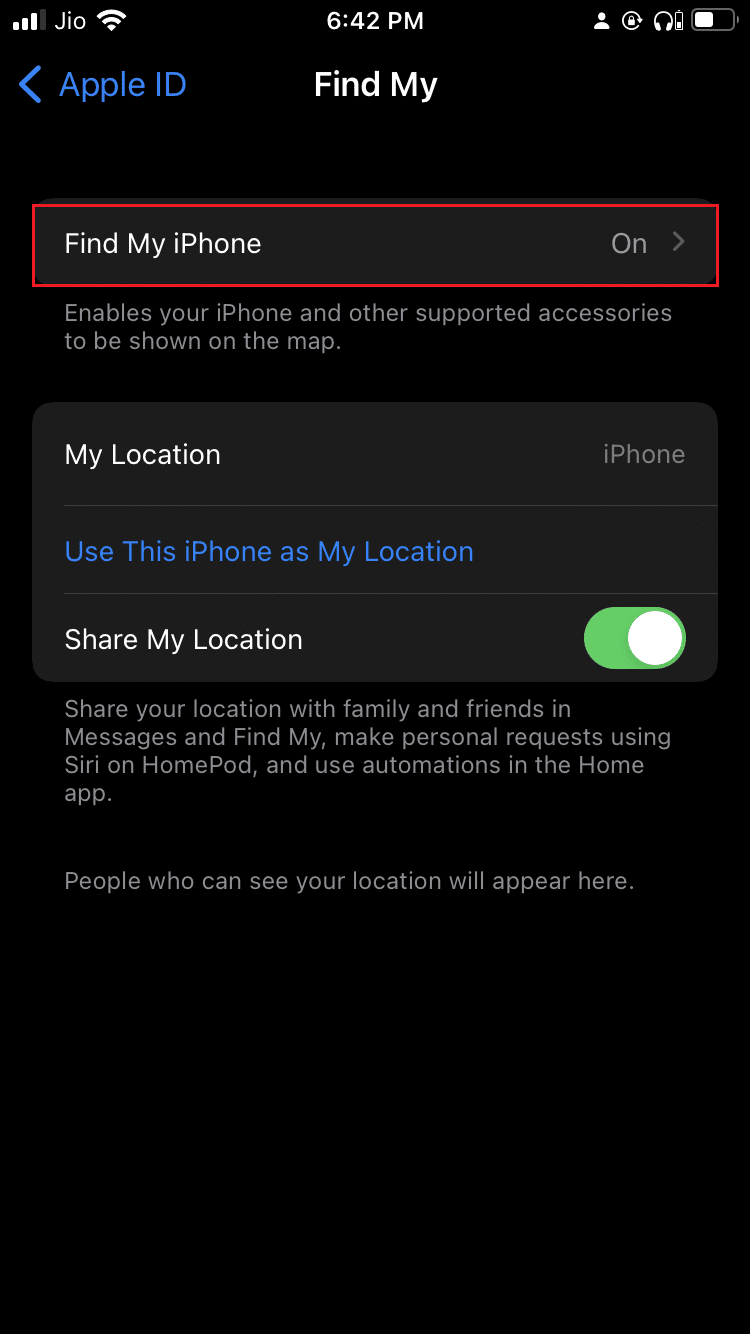 tap on Find My iPhone option in Find My settings on iPhone. How to Turn Off Find My iPhone Without Password