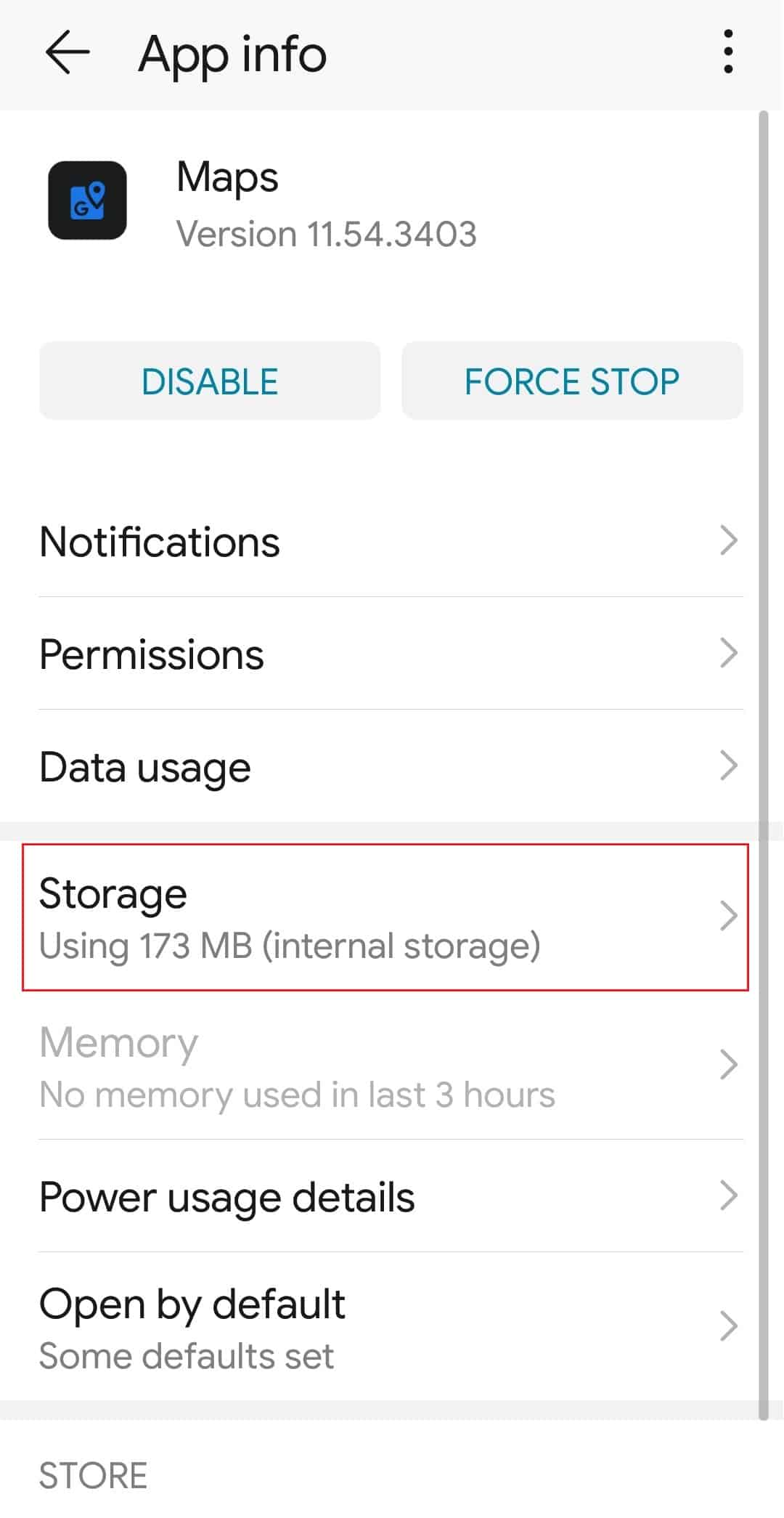 tap on Storage in Google Maps app info. 10 Fixes for Google Maps Location Sharing Not Updating