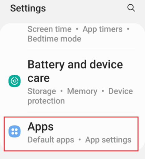 Tap on Apps. How to Change Snapchat Notification Sound on Android