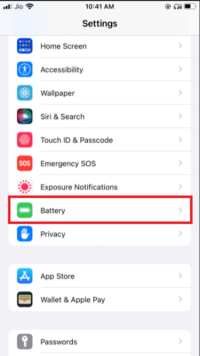 Tap on Battery and selecting it from the menu. Fix WhatsApp Video Call Not Working on iPhone and Android