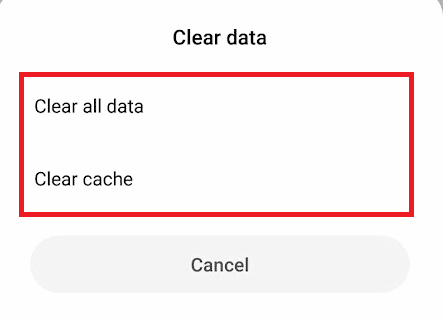 Tap on Clear cache - Clear all data one by one | Fix Twitch App Not Working on Android