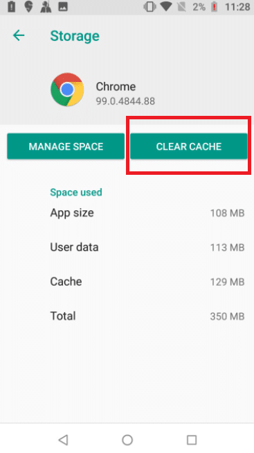 Tap on Clear Cache. Fix Virus Pop Up on Android