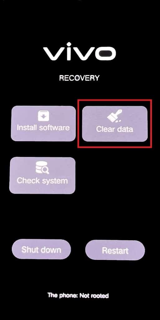 Tap on Clear data