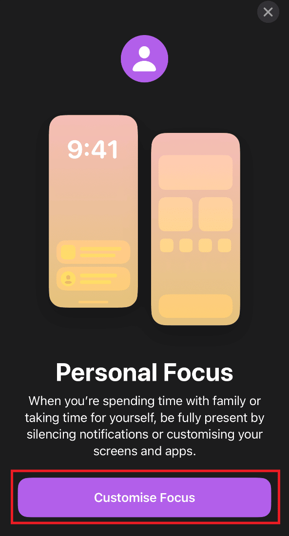 Нажмите «Настроить фокус». Что означает «Все равно уведомить» в iOS 15?