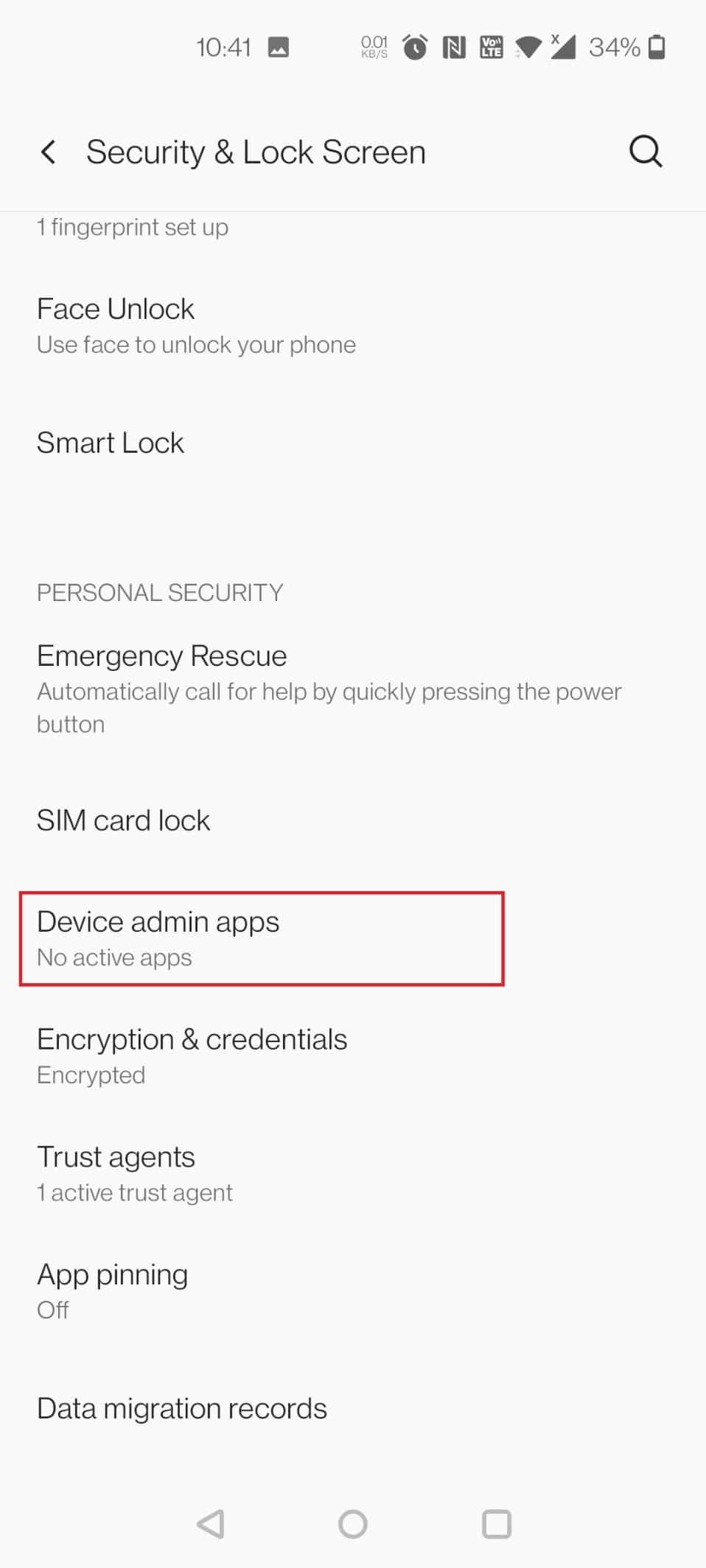 tap on Device admin apps. Fix Virus Pop Up on Android