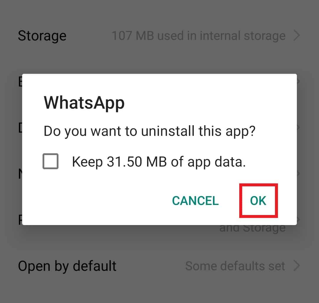 Kliknij OK. 7 sposobów naprawienia braku synchronizacji kontaktów WhatsApp na Androidzie