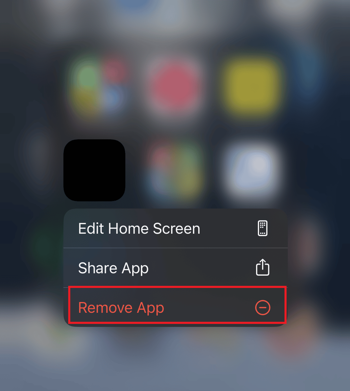 Tap on Remove App