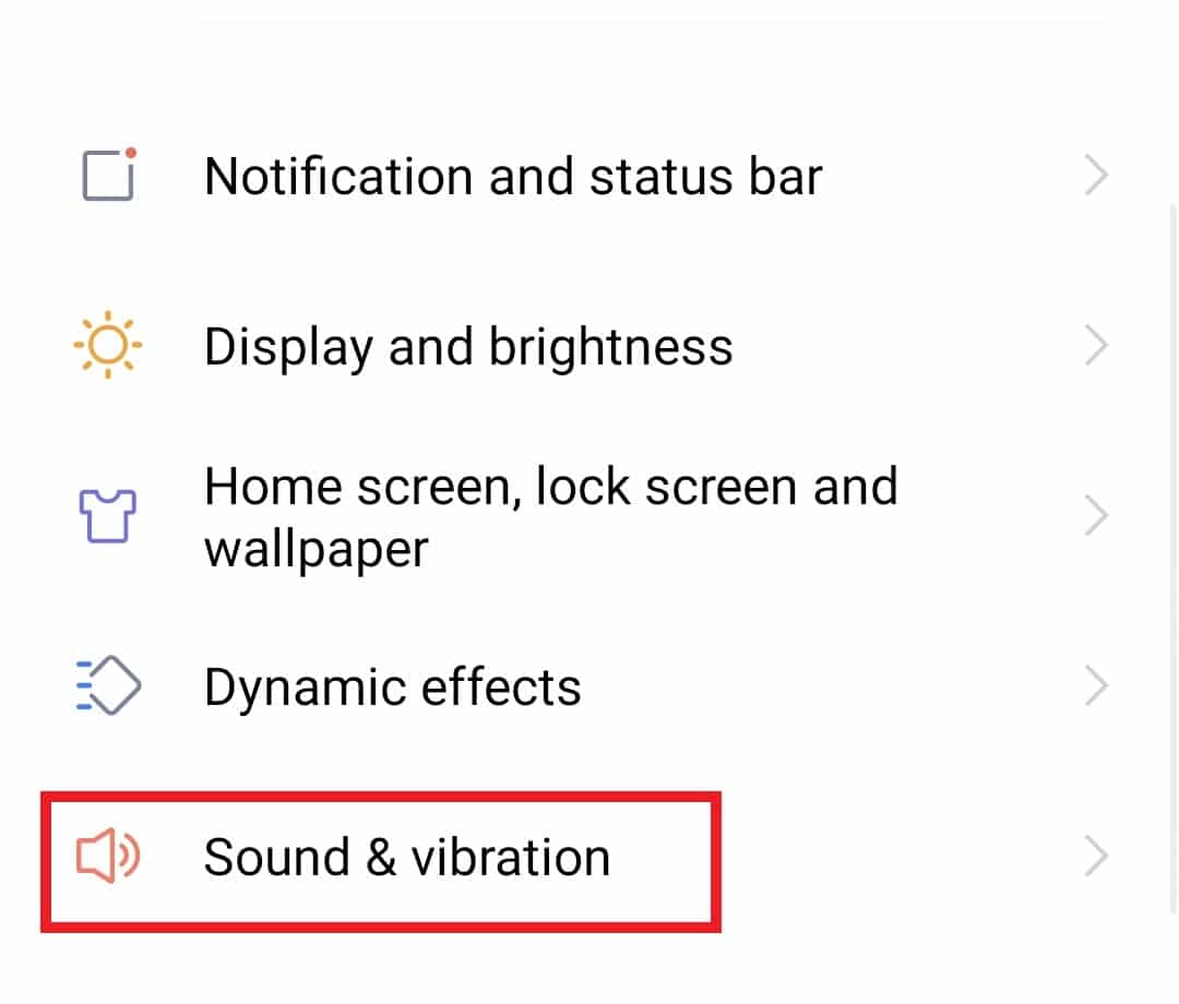 Нажмите «Звук и вибрация». Как изменить звук уведомлений Snapchat на Android