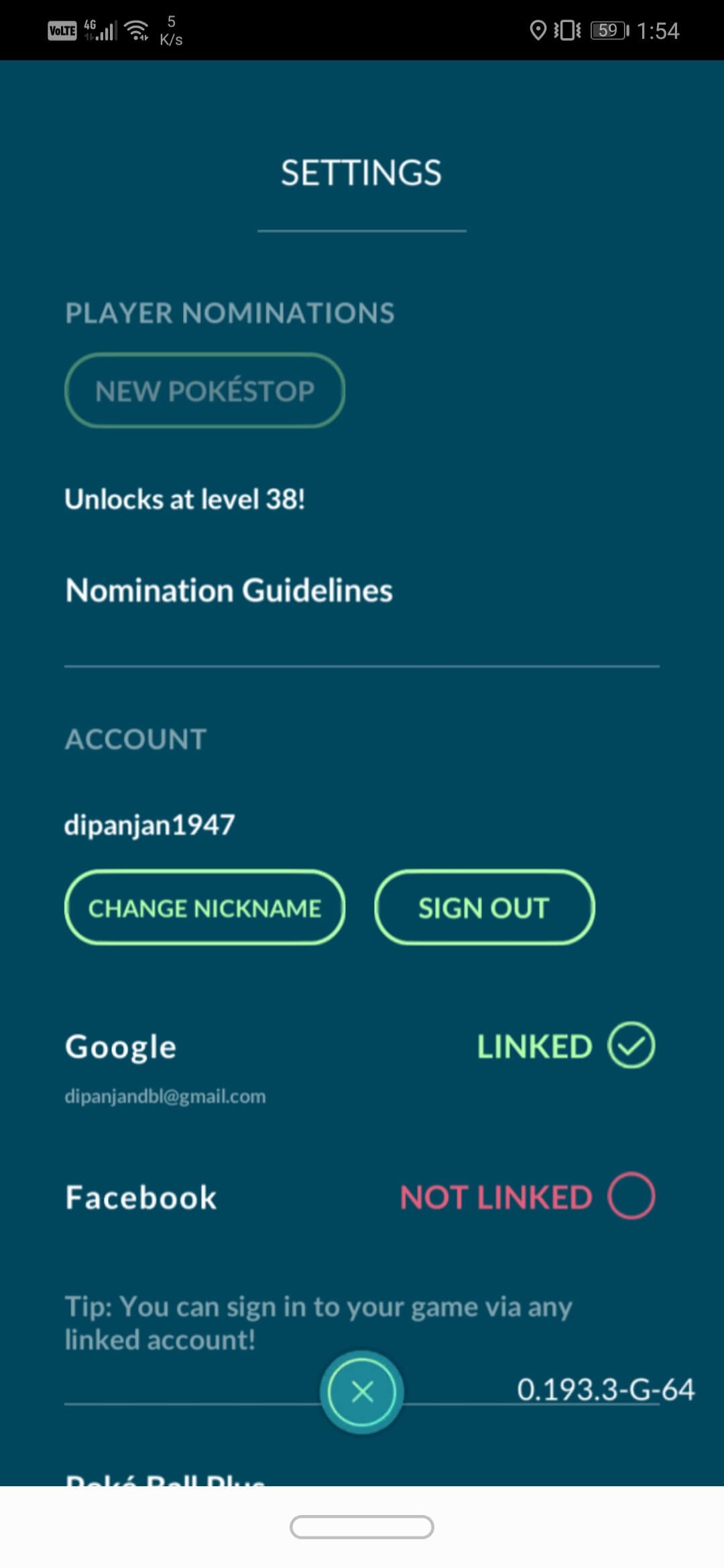 Appuyez sur l'option Changer de pseudo | Comment changer le nom de Pokémon Go après une nouvelle mise à jour