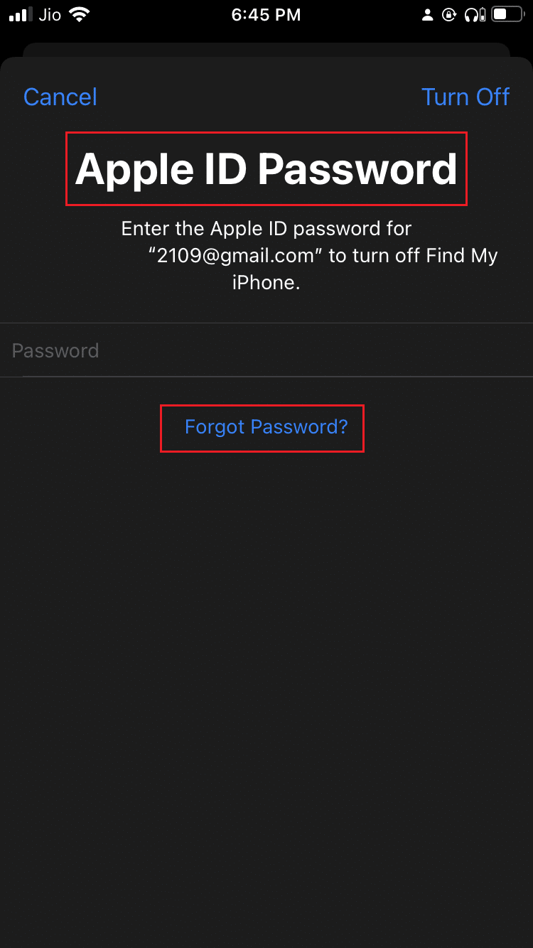 tap on the Forgot Password option in the screen to enter Apple ID Password in iPhone. How to Turn Off Find My iPhone Without Password