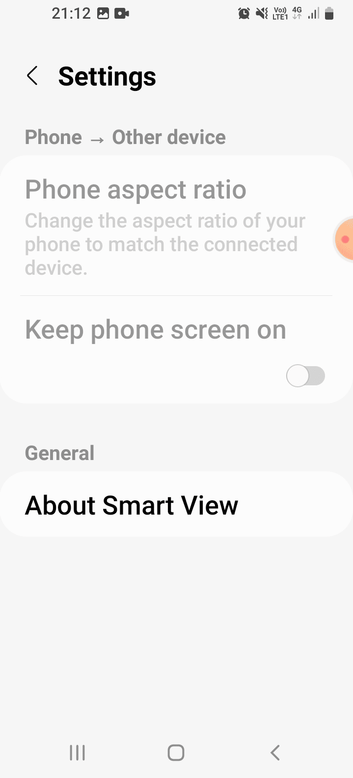 tap on the Phone aspect ratio option