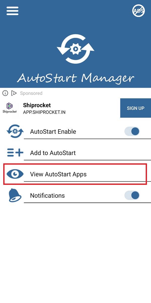 tap on 'view autostart apps' and turn off the toggle next to all the apps that you wish to disable