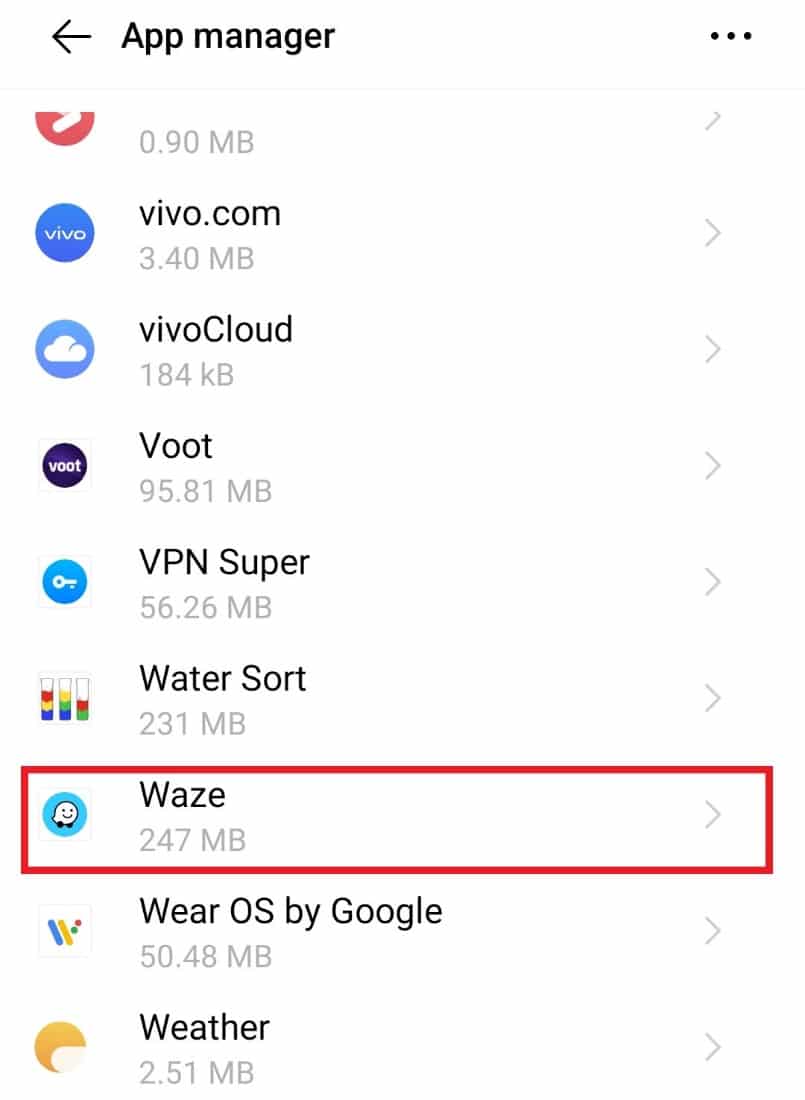 Нажмите на Waze